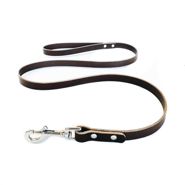 Leather Works MN Dog Leash in Black
