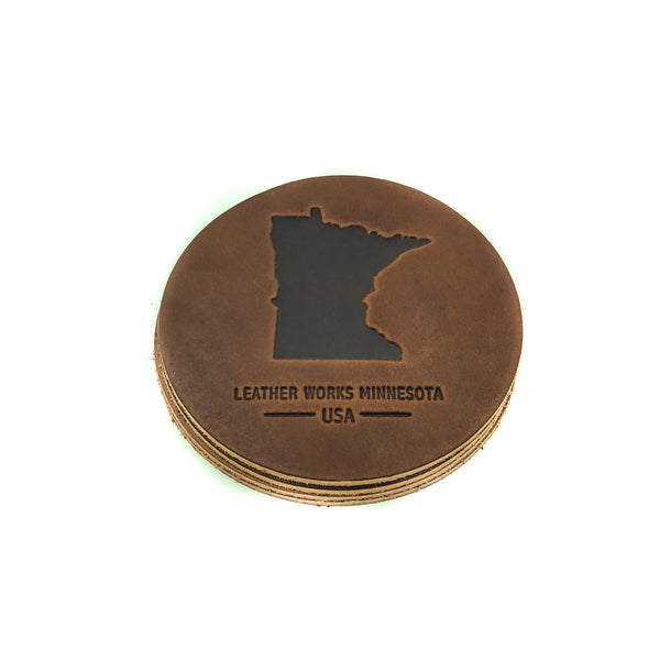 Leather Coaster "Minnesota"