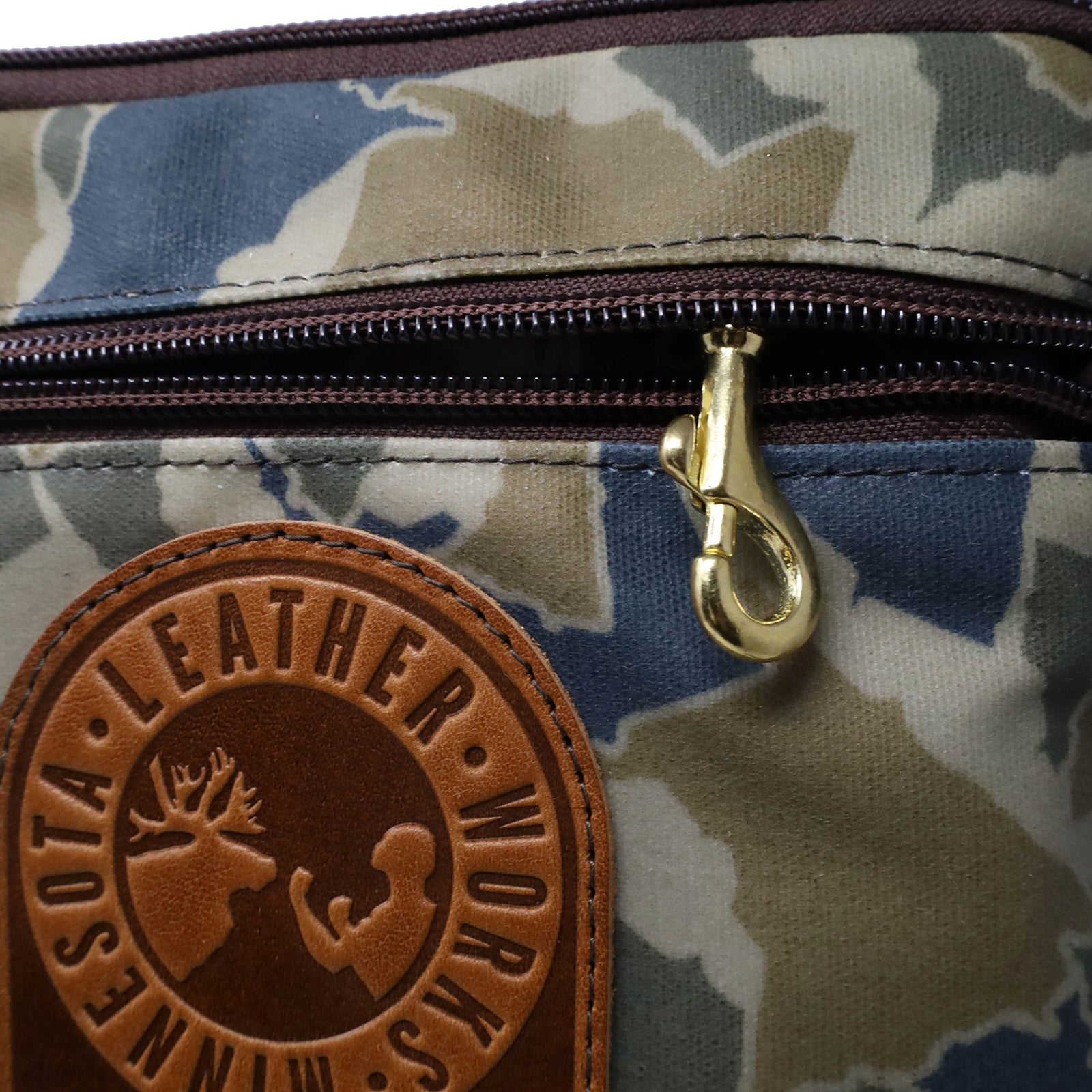 Devil's Kettle - Woodland Camosota – Leather Works Minnesota