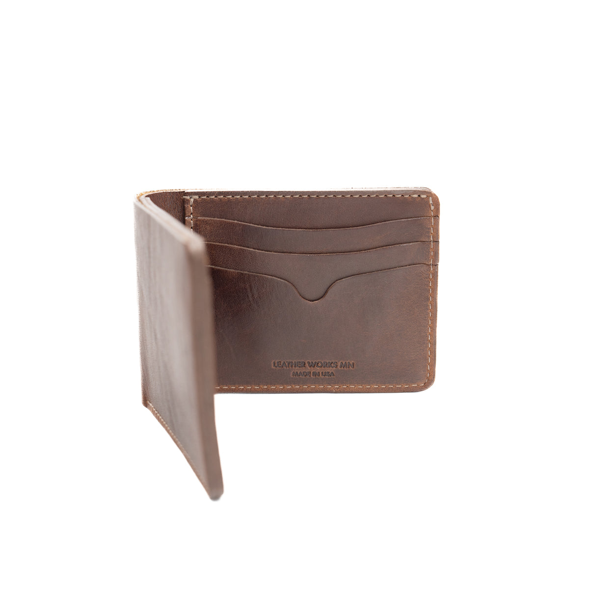 Navigator Note Wallet - Mahogany – Leather Works Minnesota