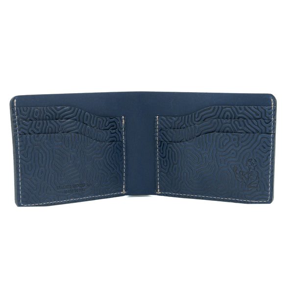 No. 7 Wallet - Coral Indigo