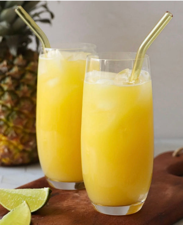The Flora Pineapple/Mango drink