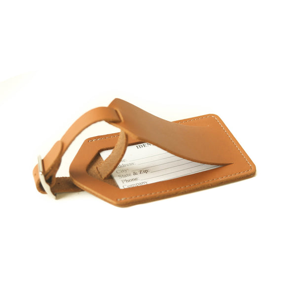 Leather Works MN Bag Tag in London Tan