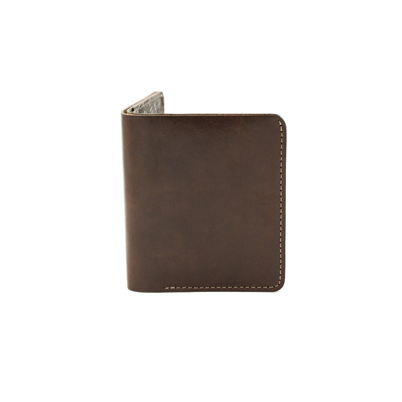 Leather Works MN Capital Wallet in Coral Mahogany