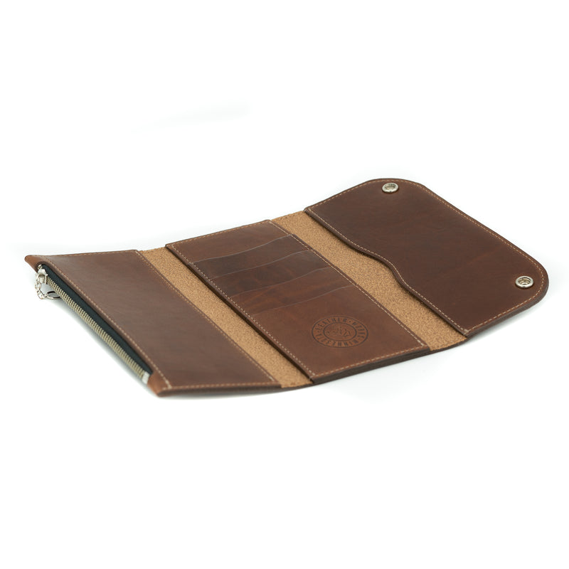 Leather Works MN Convoy Wallet in Mahogany