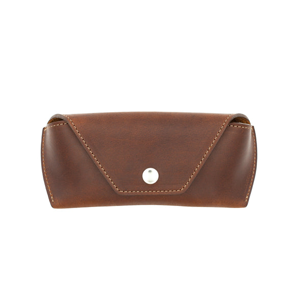 Leather Works MN Eyeglass Case in Mahogany