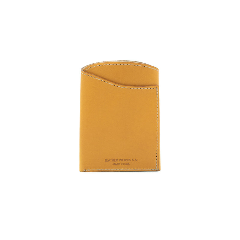 Leather Works MN Front Pocket Flap Wallet in London Tan