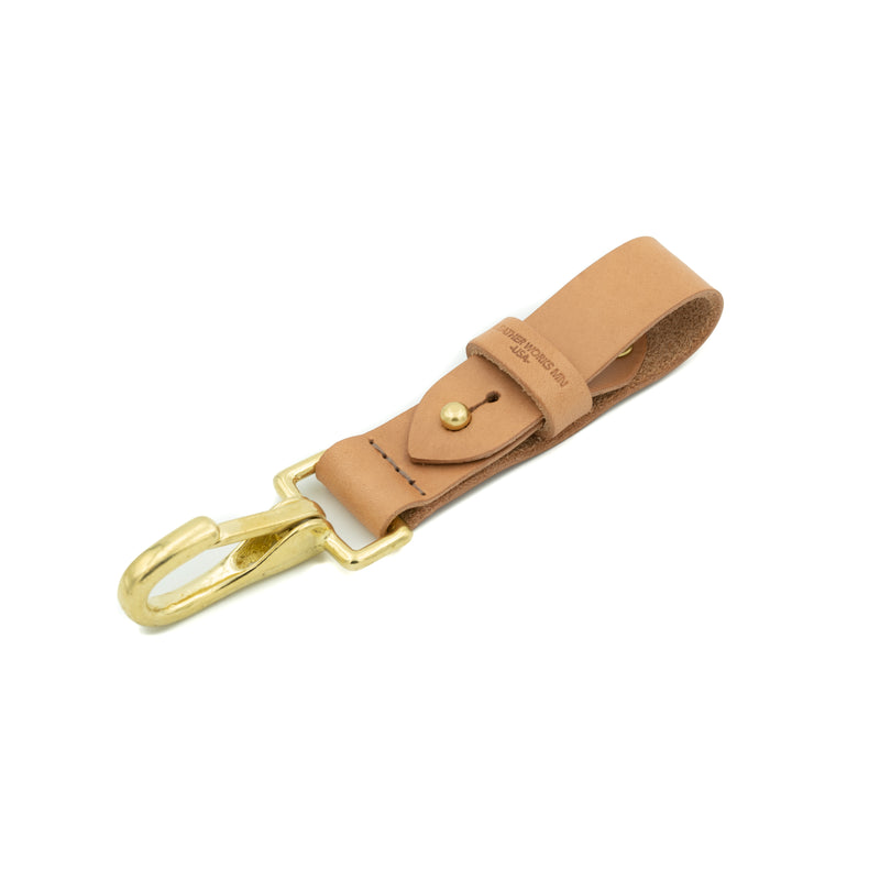 Leather Works MN Iron Range Key Fob in Natural