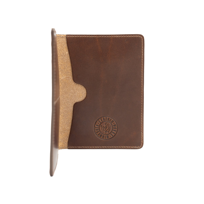 Leather Works MN Navigator Note Wallet in Mahogany