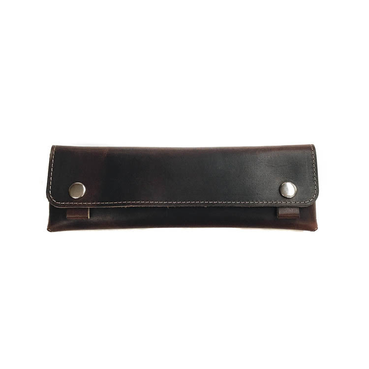 Leather Works MN No. 2 Pencil Case in Mahogany