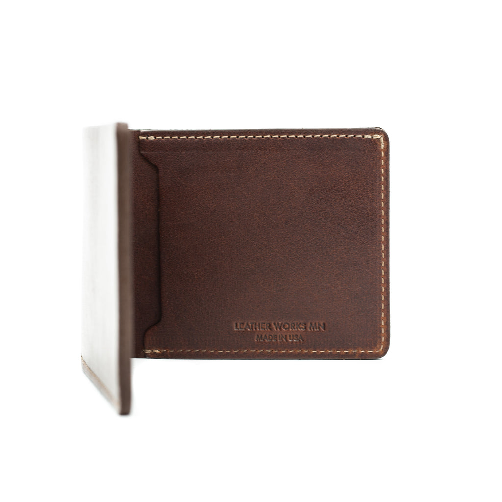Dad's Billfold - Mahogany – Leather Works Minnesota