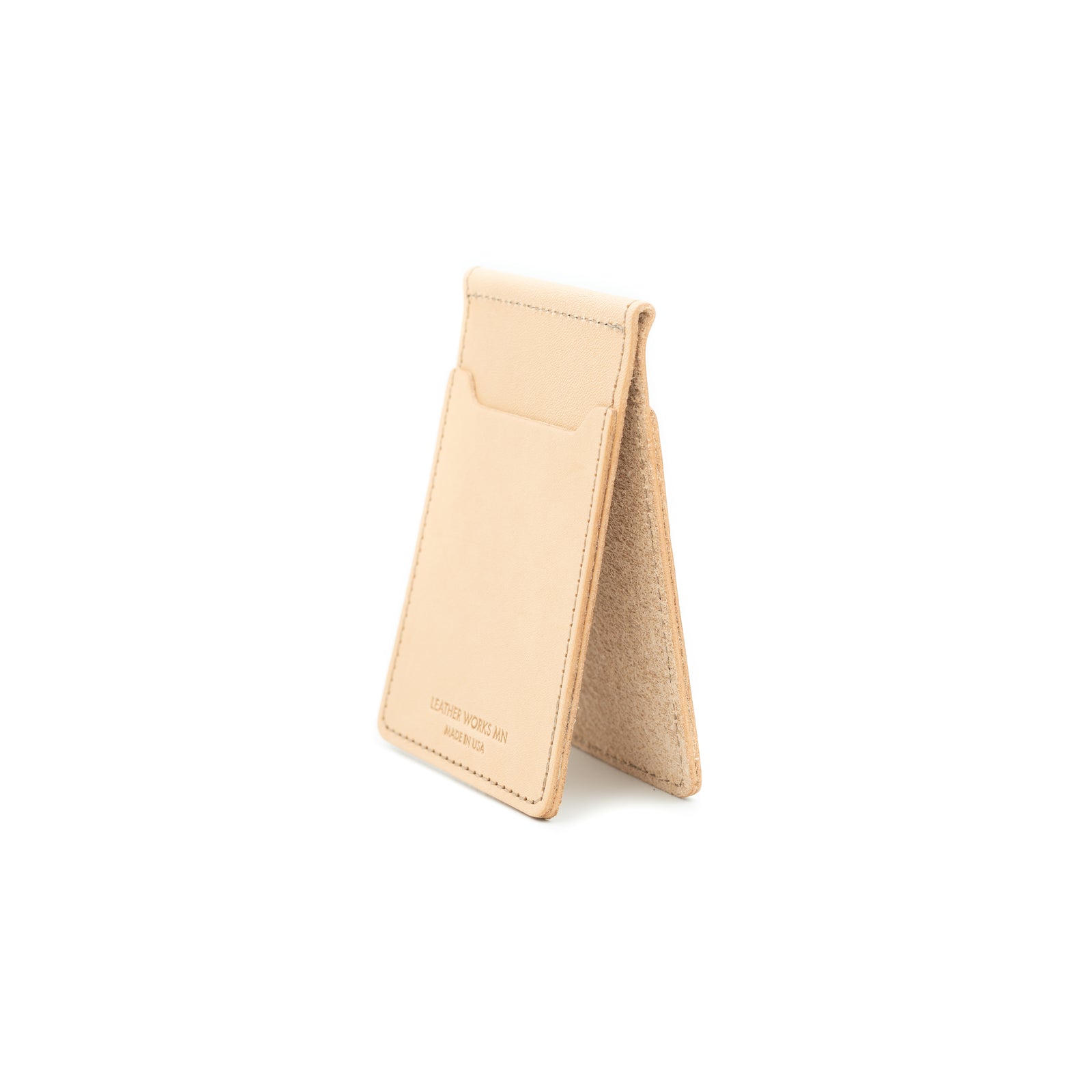 小物 TRAFFIC LEATHER WORKS Money Clip Biker Money Clip Wallet - Natural – Leather Works Minnesota