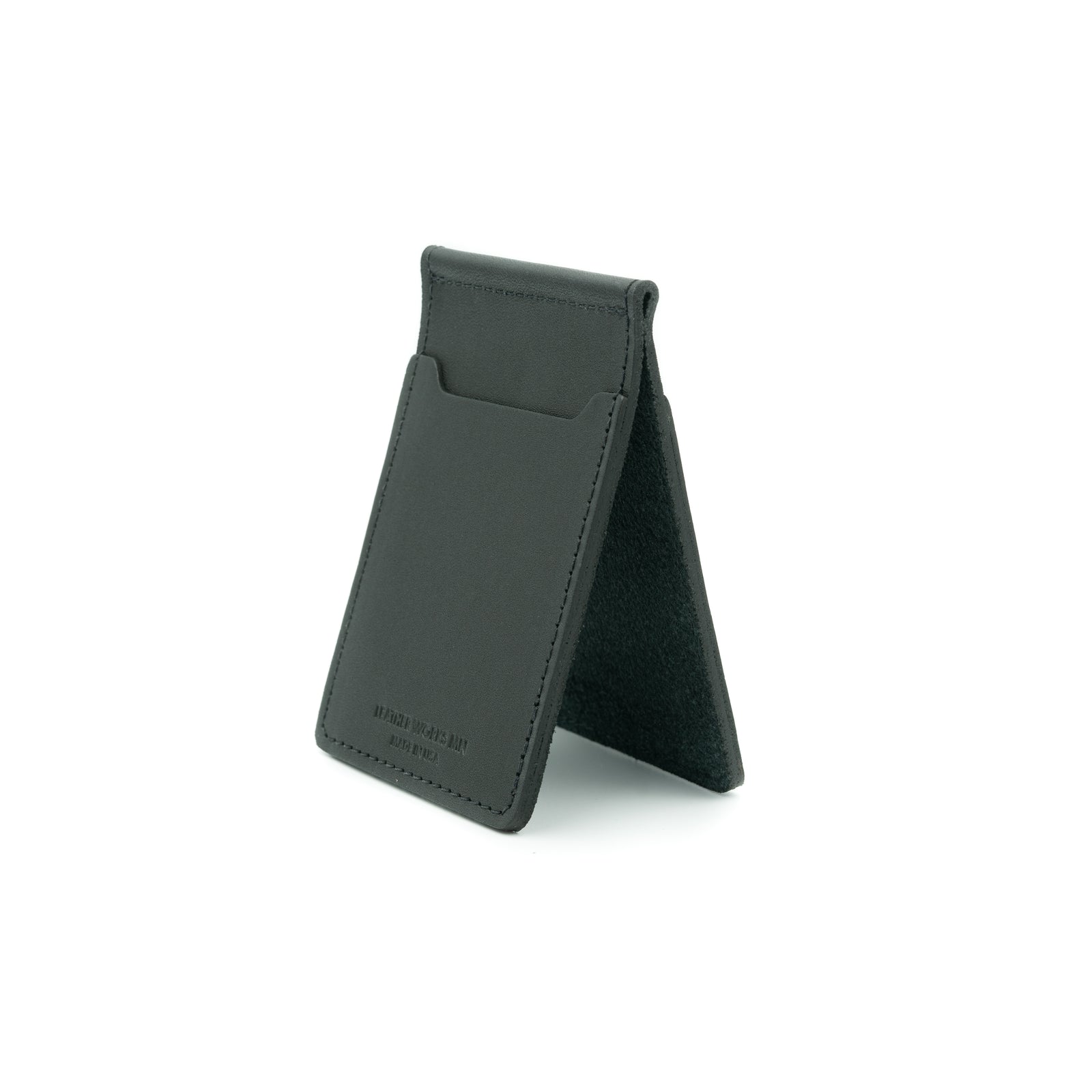 Money Clip Wallet - Black – Leather Works Minnesota