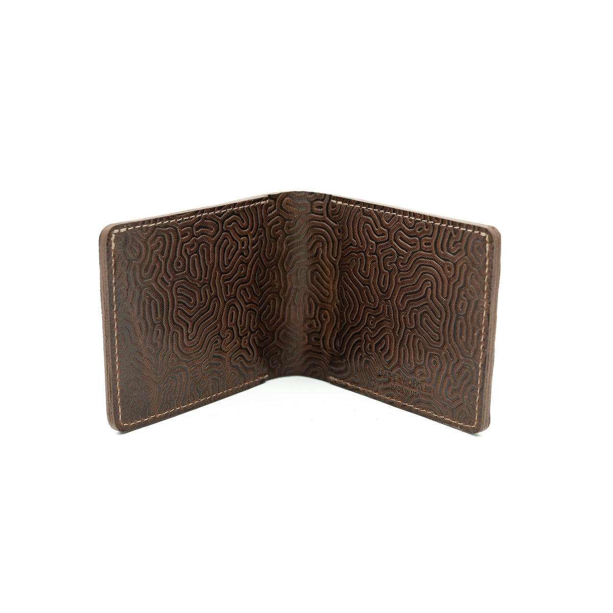 WHIZLIMITED “MONOGRAM PLATE” BROWN WKRMN x Leather Works Minnesota – Leather Works Minnesota