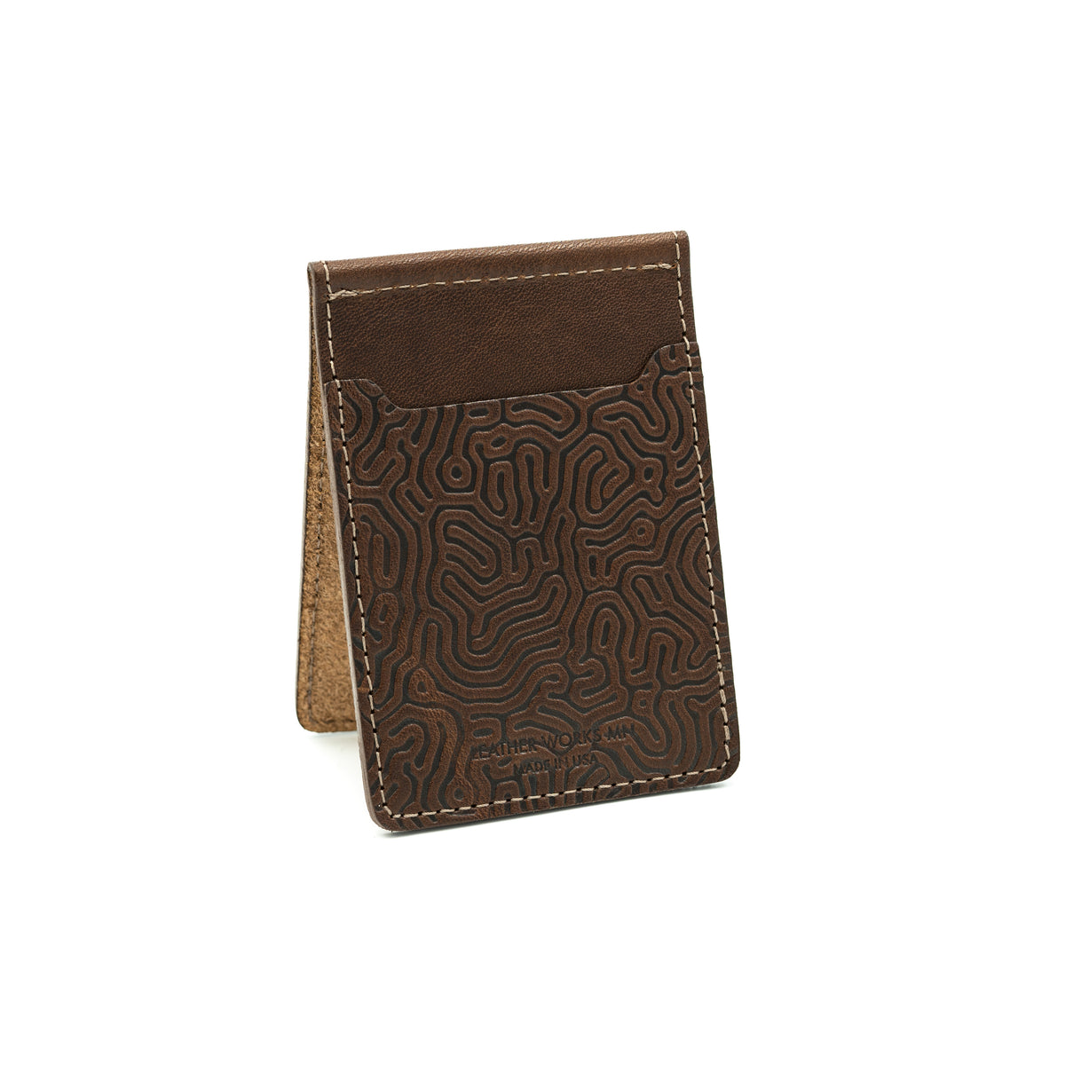 Money Clip Wallet - Mahogany – Leather Works Minnesota